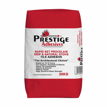 Prestige Porcelain Grip Tile Cement 20KG 12HR